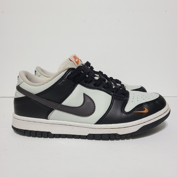 Nike Other - B6 Nike Dunk Low GS Size 6Y Women’s 7.5 Black Grey Mandarin FN7784 001 Swoosh